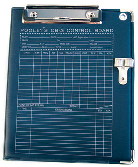 Planchette de vol Pooley's CB-3