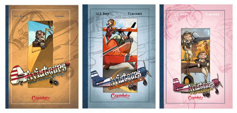TRIO AVIATEURS Bandes dessin�es Aviateurs Tomes 1, 2 & 3