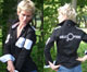 Chemise pilote + O noire femme brod�e HELICOPTERE