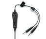 C�ble version batterie haute imp�dance avec connecteur double jacks
