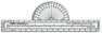 R�gle ASA Ultimate CP-1-LX avec rapporteur fixe
