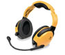 Casque Flightcom Denali ANR piles Jaune pour H�licopt�re