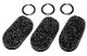 Lot de 3 bonnettes microphone pour casques Flightcom