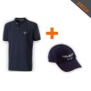 Ensemble casquette + polo Design 4 Pilots navy