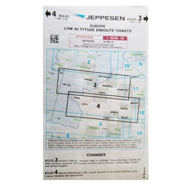 Carte IFR Jeppesen Low Altitude Enroute Charts - Europe 3/4