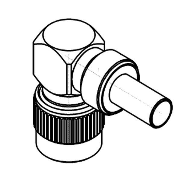 Connecteur TNC, mâle, angle droit, à sertir RG-142, RG-400