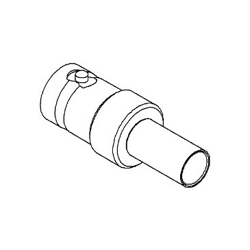 Connecteur BNC, femelle, droit, à sertir RG-142, RG-400