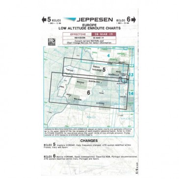 Carte IFR Jeppesen Low Altitude Enroute Charts - Europe 5/6