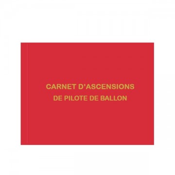 Carnet d'ascensions de pilote de ballon Carnet d'ascensions de pilote de ballon