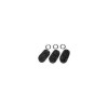 Lot de 3 bonnettes microphone pour casques Flightcom