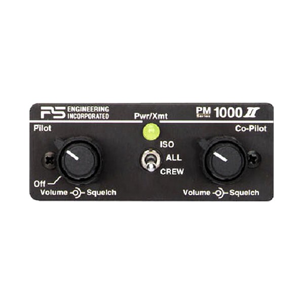 Intercom PS Engineering PM1000II - TSO'd 4 places, Crew Isolate et Dual Music