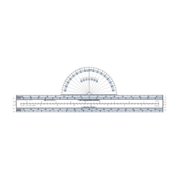 Régle avec rapporteur fixe Jeppesen PN-1
