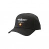 Casquette en coton noire Design4Pilots