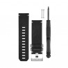 Bracelet de cuir noir Garmin D2 Bravo
