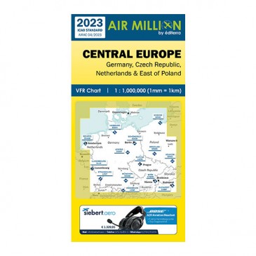 Carte VFR Air Million Europe Centrale 2023