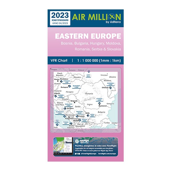 Carte VFR Air Million Eastern Europe 2023
