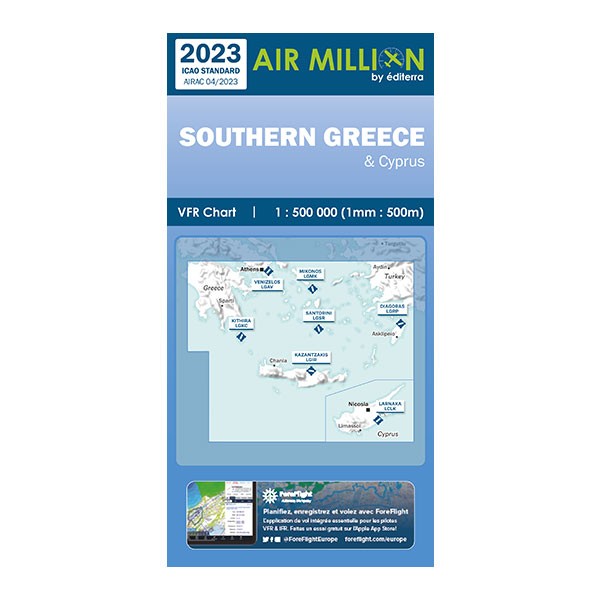 Carte VFR Air Million Grèce Sud 2023