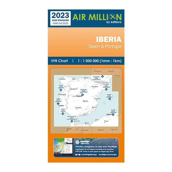 Carte VFR Air Million Espagne 2023
