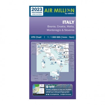 Carte VFR Air Million Italie 2023