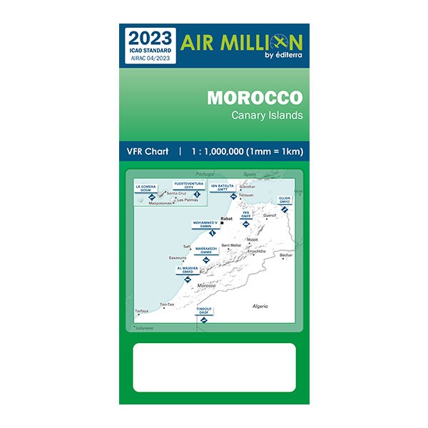 Carte VFR Air Million Maroc 2023