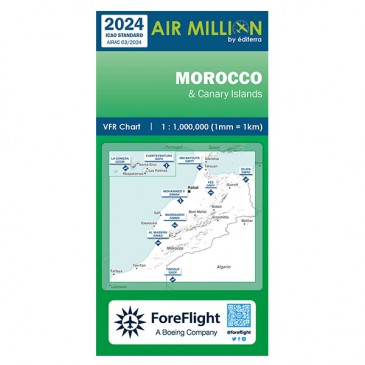 Carte VFR Air Million Maroc, Îles Canaries 2024