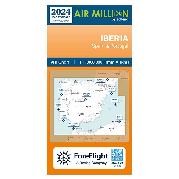 Carte VFR Air Million Espagne 2024