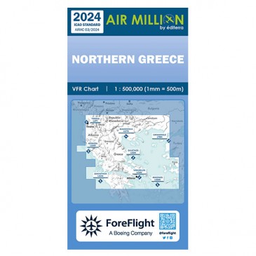 Carte VFR Air Million Grèce Nord 2024