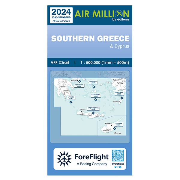 Carte VFR Air Million Grèce Sud 2024