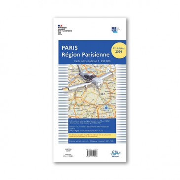 Carte VFR SIA 2024 au 1:250 000 - Paris
