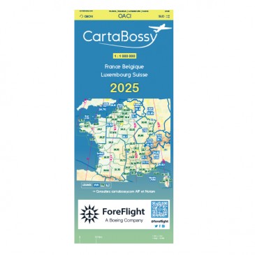 Carte VFR Cartabossy France 2025