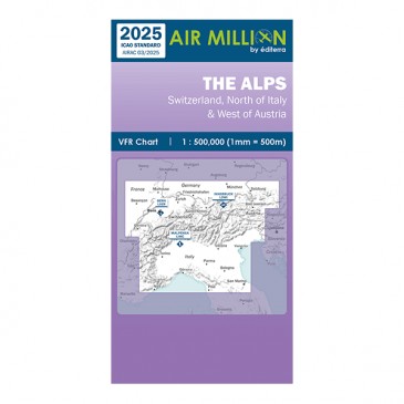 Carte VFR Air Million Alpes 2025