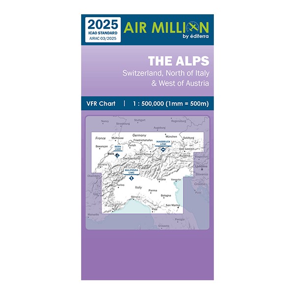 Carte VFR Air Million Alpes 2025