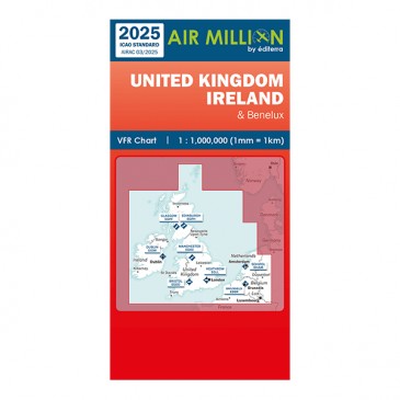 Carte VFR Air Million UK-Ireland 2025