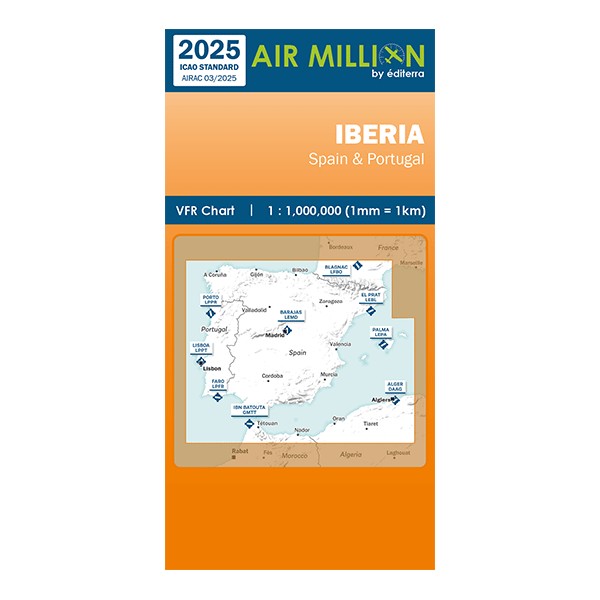 Carte VFR Air Million Iberia 2025