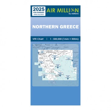 Carte VFR Air Million Grèce Nord 2025