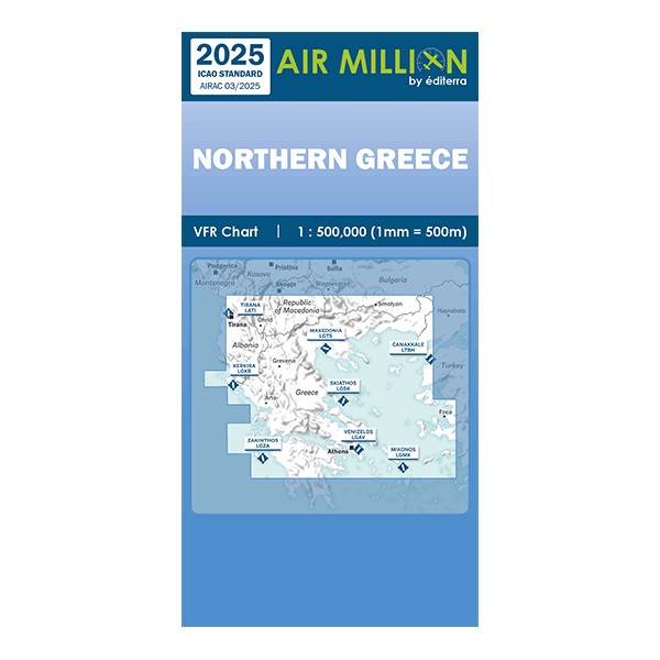Carte VFR Air Million Grèce Nord 2025