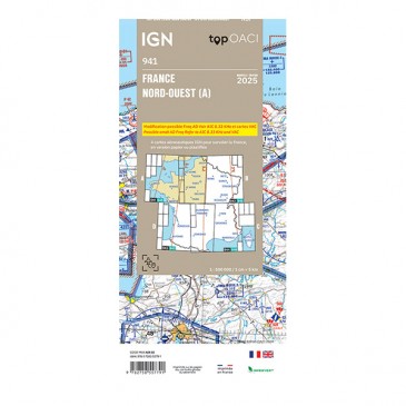 Carte IGN OACI 2025 Nord-Ouest