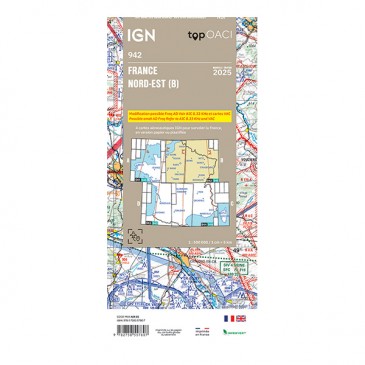 Carte IGN OACI 2025 Nord-Est