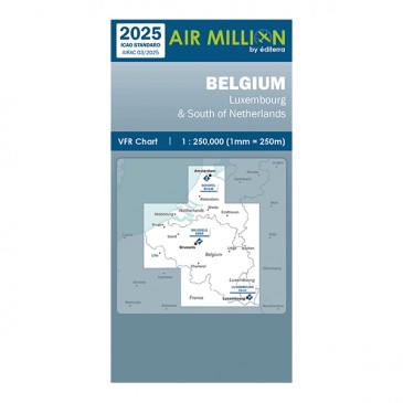 Carte VFR Air Million Belgique 2025