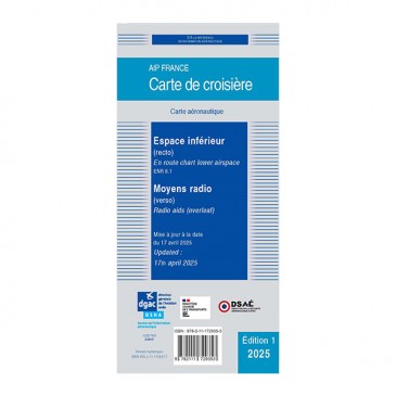 Carte de croisière SIA - Espace inférieur/Moyens radio 2025