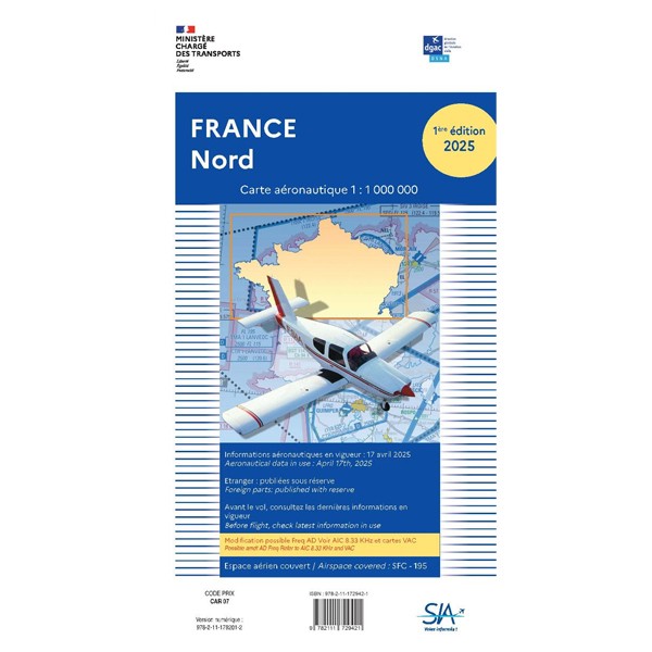 Carte SIA "million" France Nord 2024