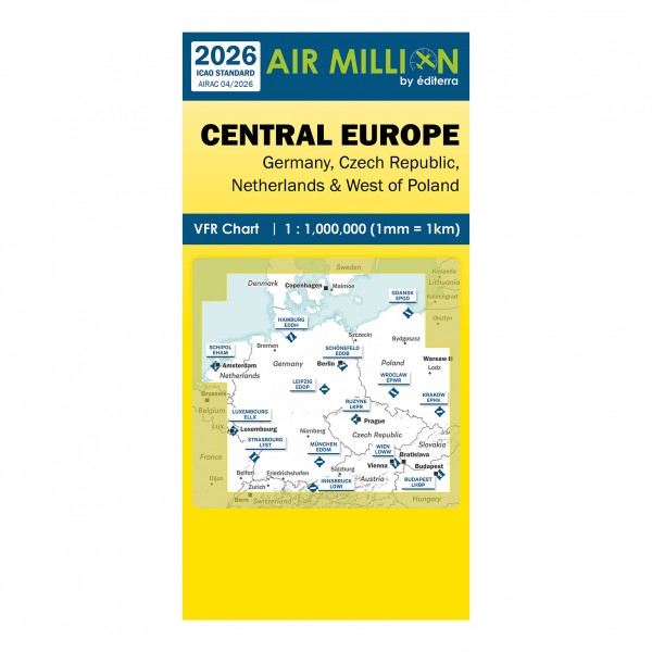 Carte VFR Air Million Europe Centrale 2026