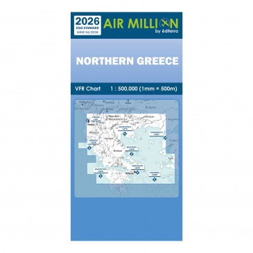 Carte VFR Air Million Grèce Nord 2026