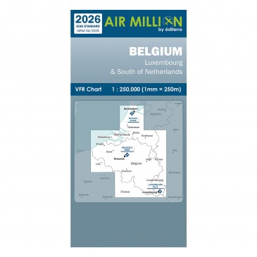 Carte VFR Air Million Belgique 2026