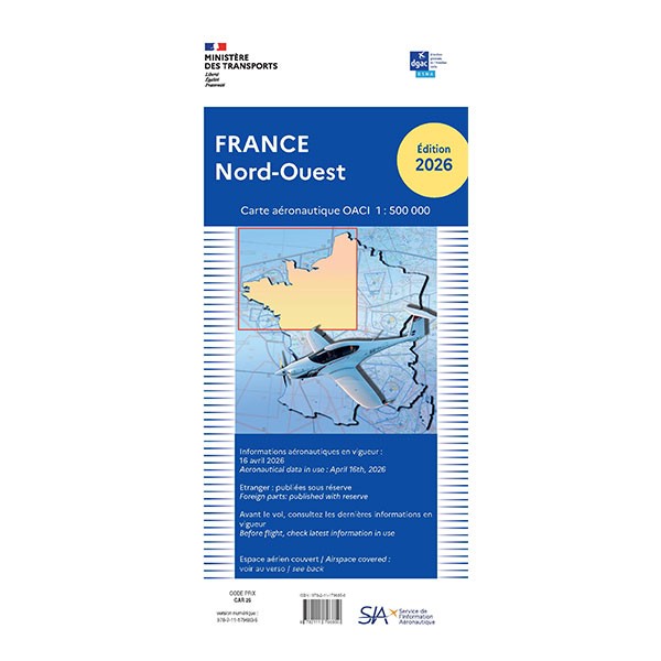 Cartes OACI - SIA Nord Ouest - 2026