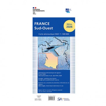 Carte OACI SIA - Sud Ouest 2026