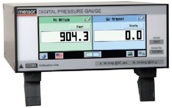 Indicateur Pitot Statique CPA2501, banc étalon Ps et Pt