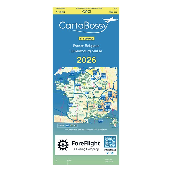 Carte VFR Cartabossy France et France WE